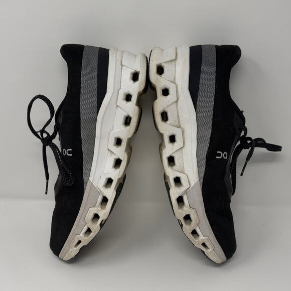On Running Women's Cloudmonster 2 Sneakers - Black/White - 10 - Picture 7 of 9
